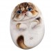 CGAS-CA010 Художественный камень авторской росписи кот Лео