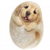 CGAS-DO006 Художественный камень авторской росписи щенок Денни