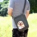Женская сумка-планшет с щенком